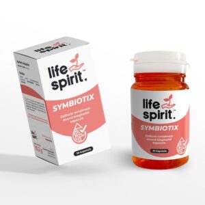 Life Spirit Symbiotix Forte Plus élőflórát és posztbiotikumokat tartalmazó étrend-kiegészítő kapszula 30 db